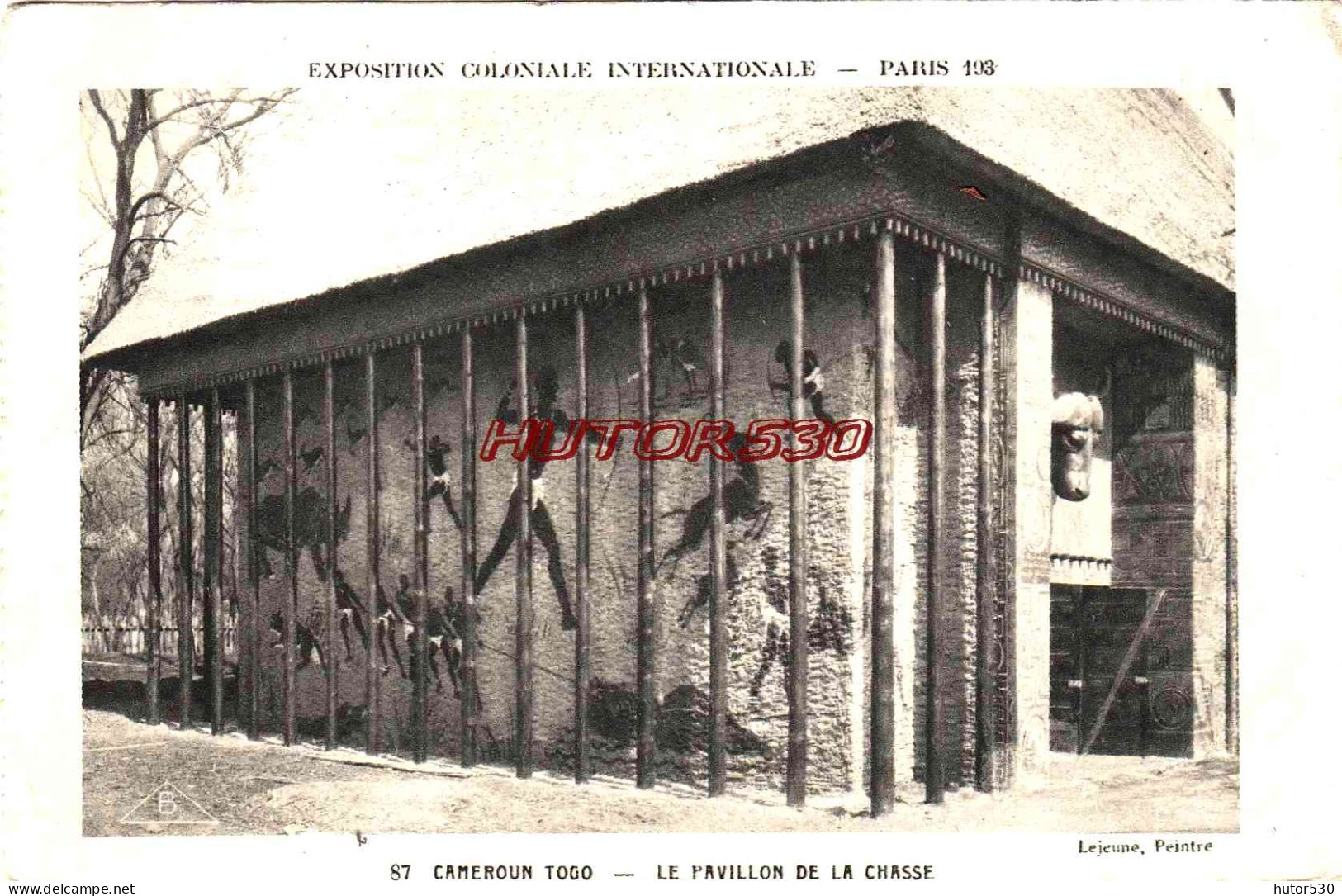 CPA PARIS - EXPOSITION COLONIALE 1931 - PAVILLON DE LA CHASSE - Expositions