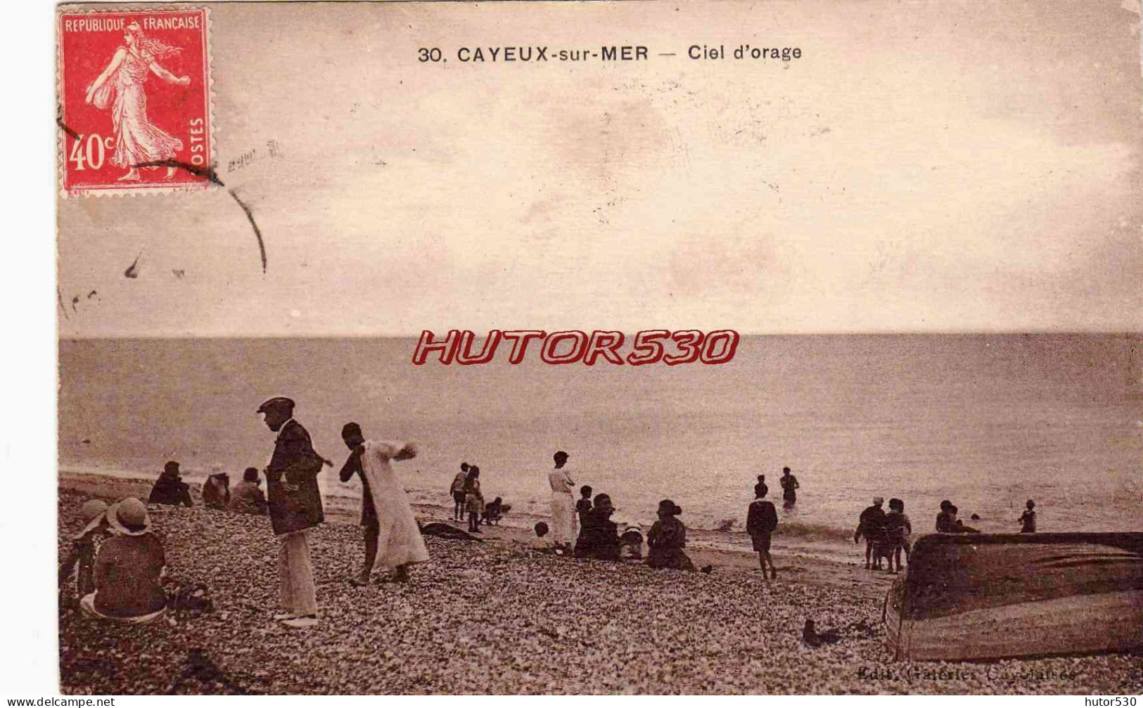 CPA CAYEUX SUR MER - CIEL D(ORAGE - Cayeux Sur Mer