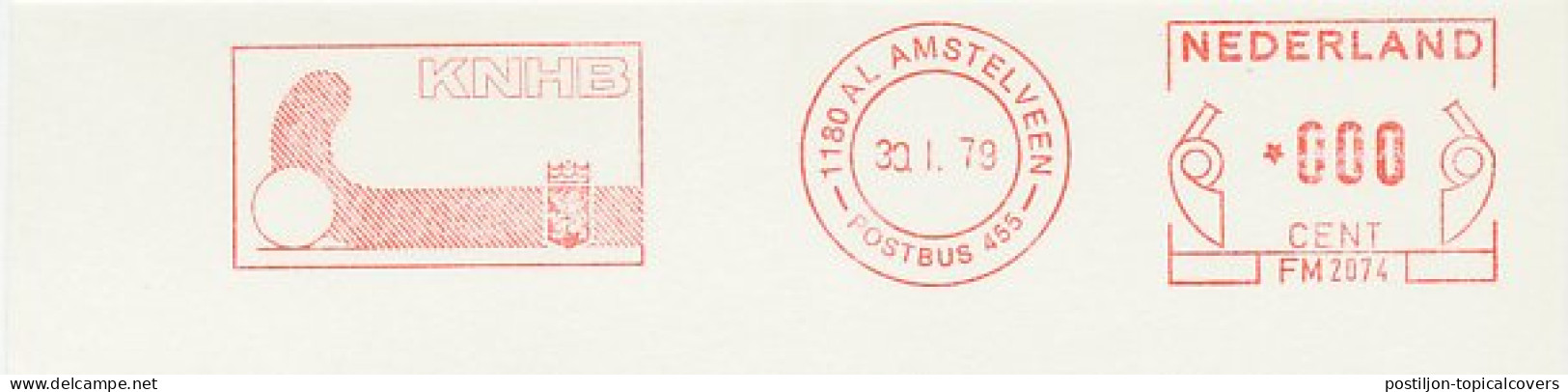 Meter Proof / Test Strip Netherlands 1983 Royal Dutch Hockey Association - Sonstige & Ohne Zuordnung