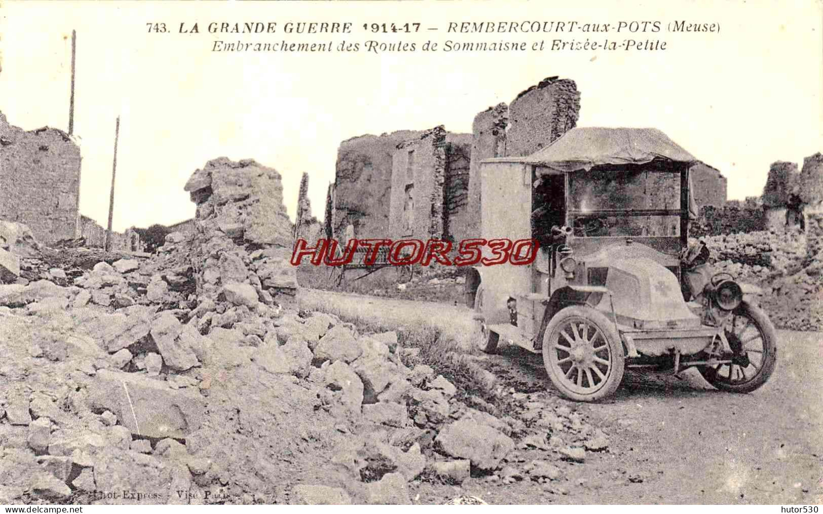 CPA GUERRE 1914-1918 - REMBERCOURT AUX POTS - Oorlog 1914-18