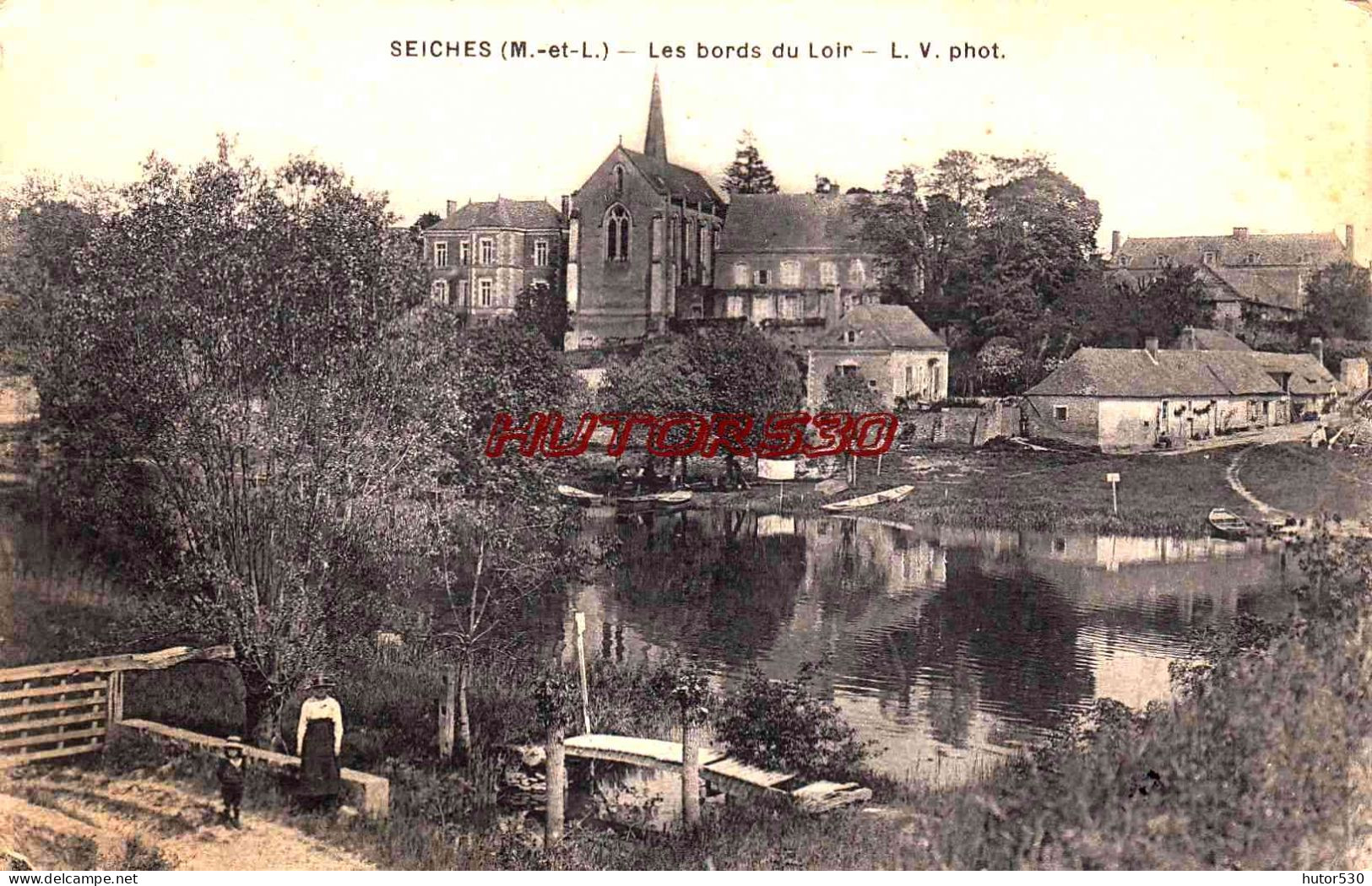 CPA SEICHES - MAINE ET LOIRE - LES BORDS DU LOIR - Seiches Sur Le Loir