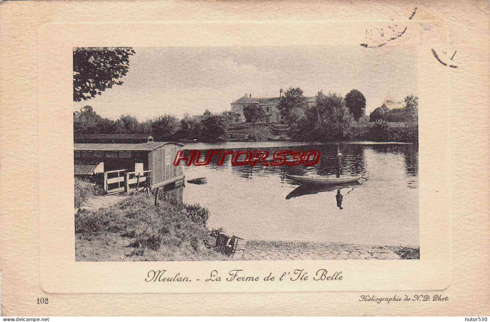 CPA MEULAN - LA FERME DE L'ILE BELLE - Meulan