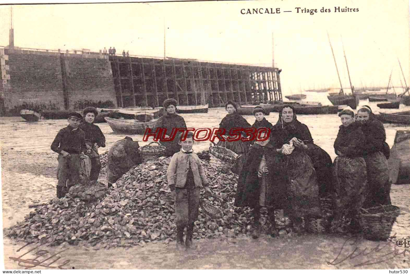 CPA CANCALE - TRIAGE DES HUITRES - Cancale