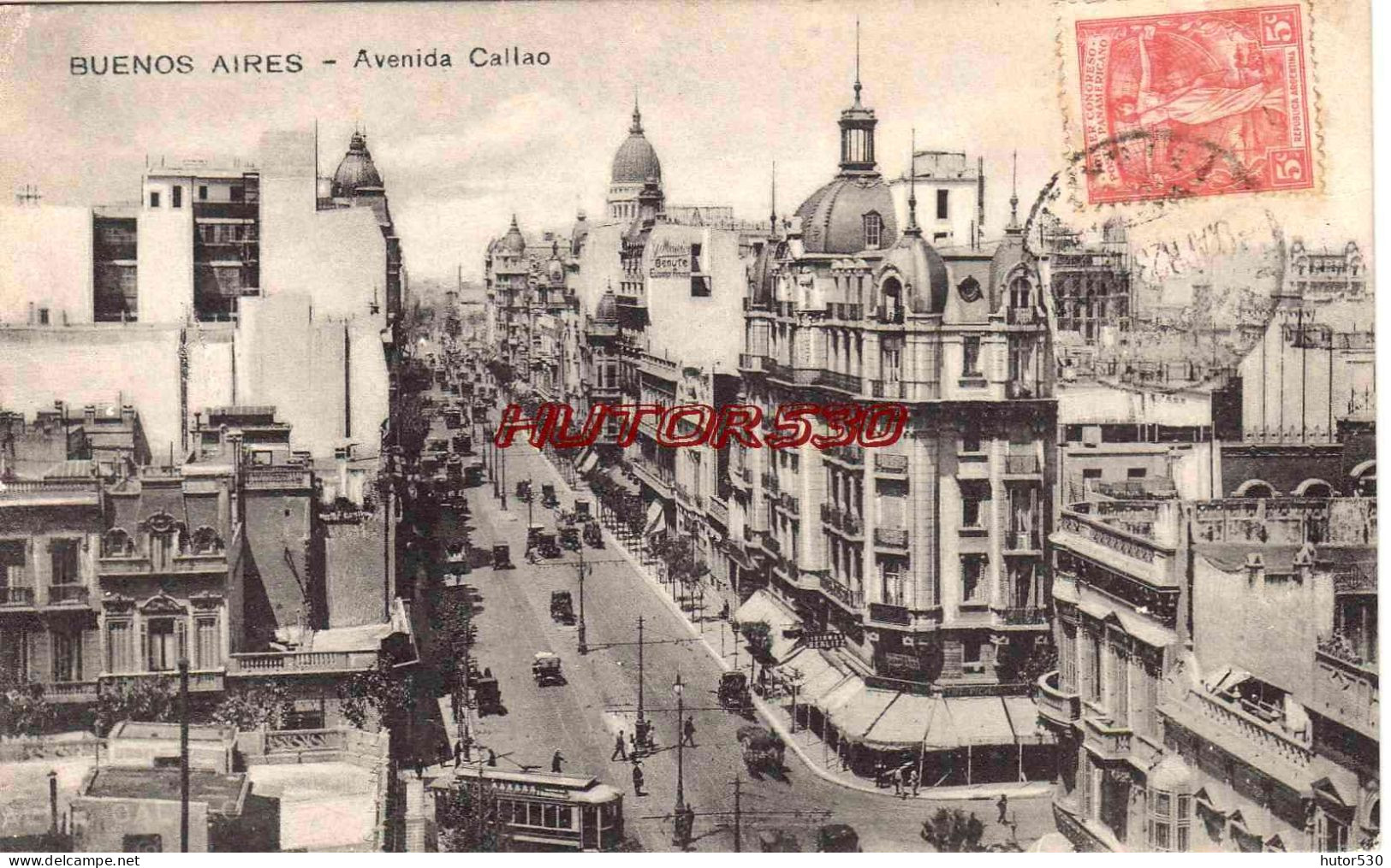 CPA ARGENTINE - BUONOS AIRES - AVENIDA CALLAO - Argentinië