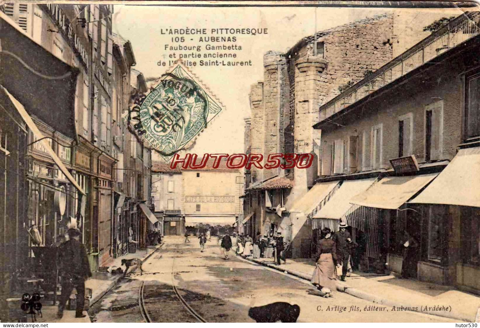 CPA AUBENAS - FAUBOURG GAMBETTA - Aubenas