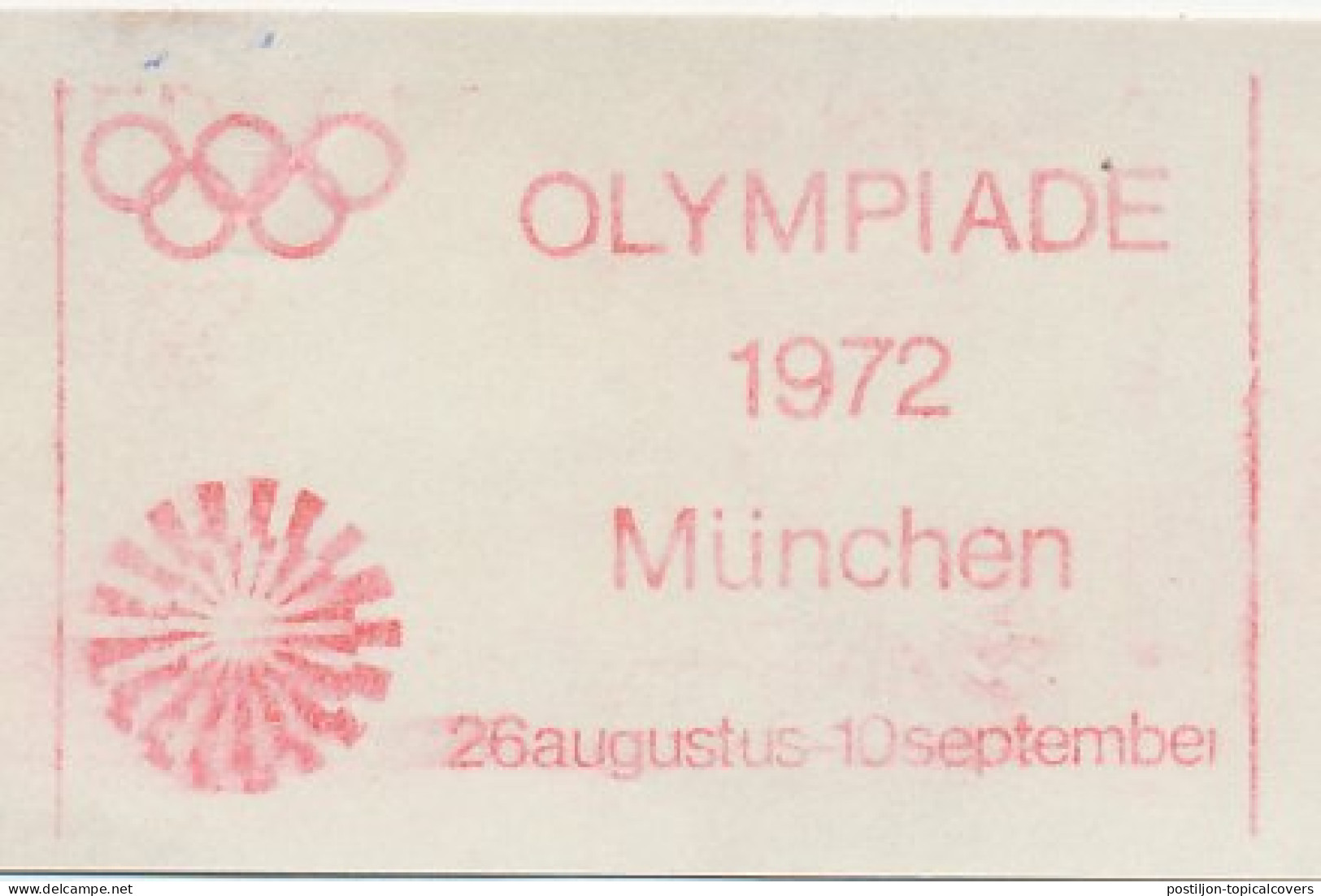 Meter Cut Netherlands 1971 Olympic Games Munchen 1972 - Sonstige & Ohne Zuordnung