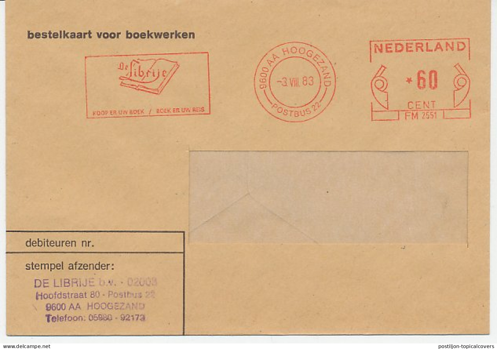 Meter Cover Netherlands 1983 Book - Librije - Non Classés