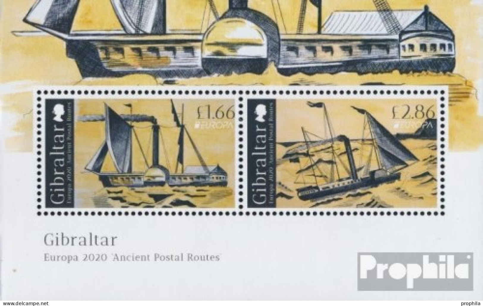 Gibraltar Block142 (kompl.Ausg.) Postfrisch 2020 Historische Postrouten - Gibraltar