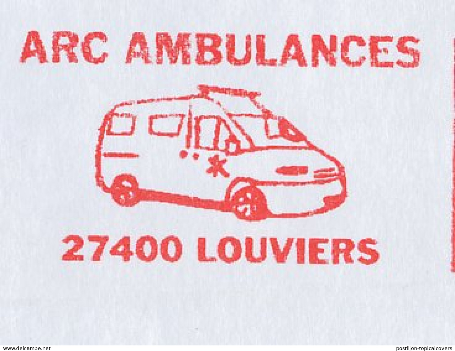 Meter Cover France 2002 Ambulance - Otros & Sin Clasificación