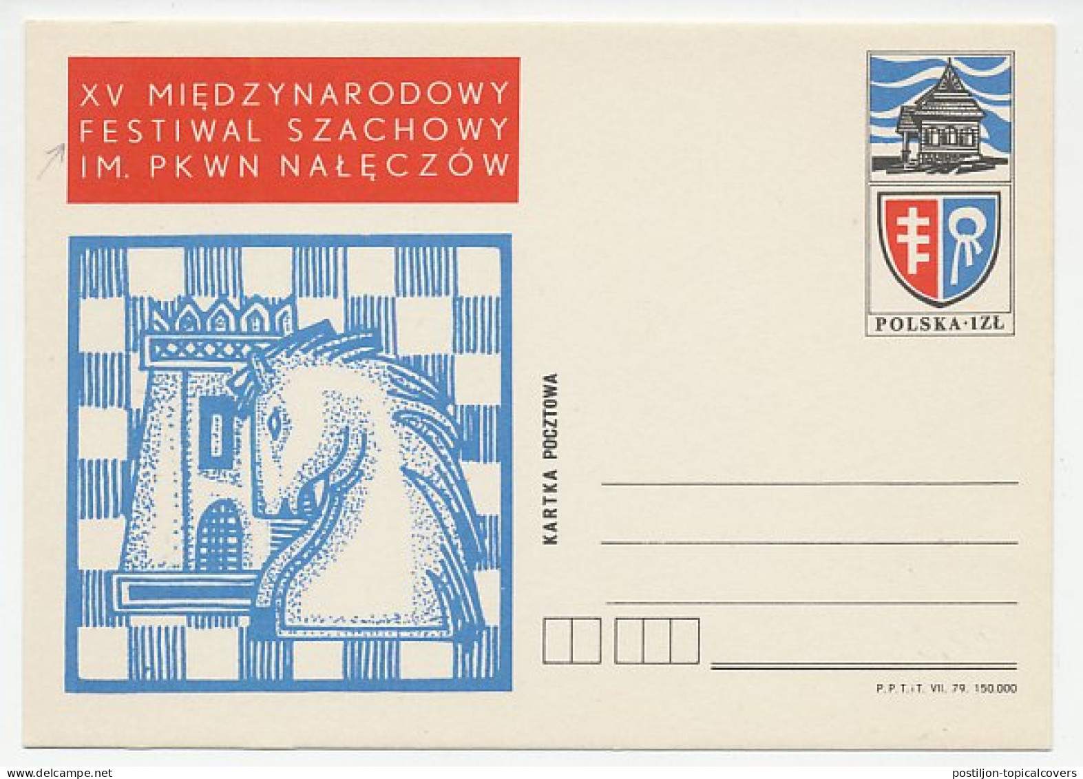 Postal Stationery Poland 1979 Chess Festival - Ohne Zuordnung