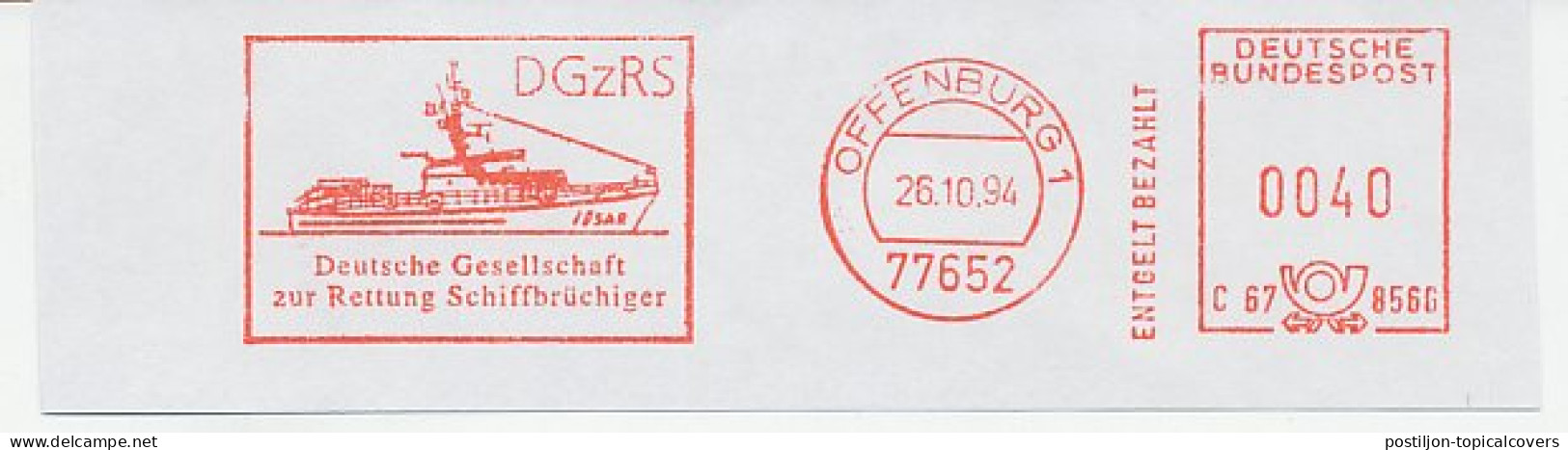 Meter Cut Germany 1994 Lifeboat - Shipwrecked - Andere & Zonder Classificatie
