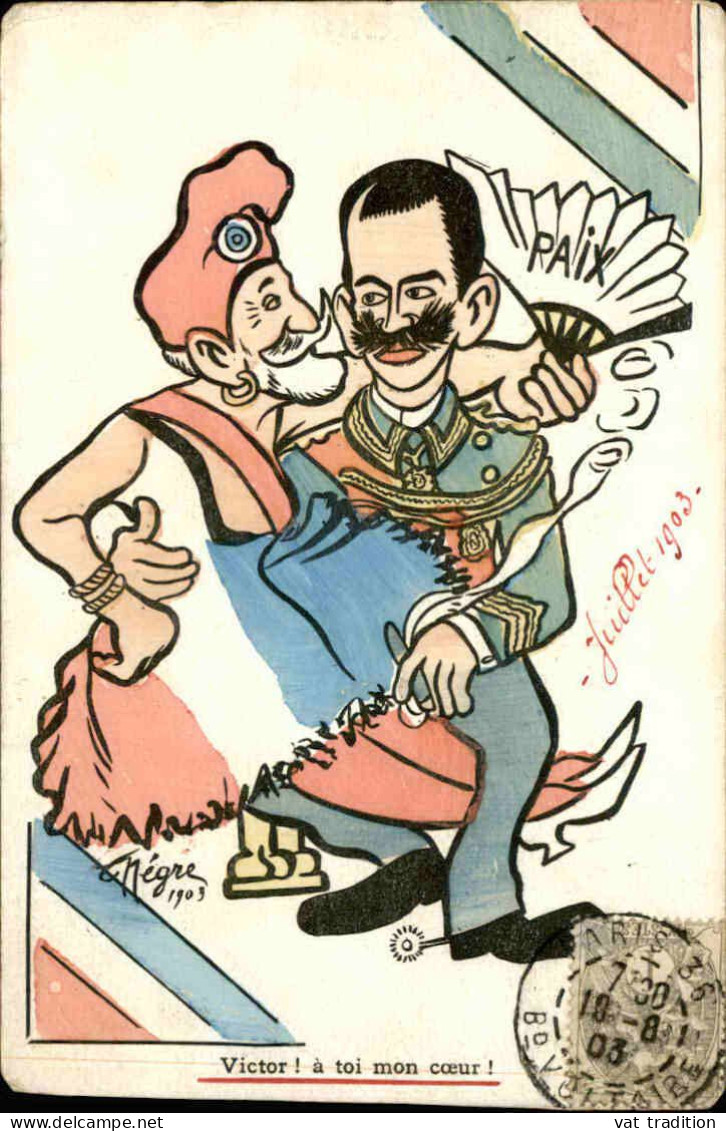 POLITIQUE - Juillet 1903  " Victor à Toi Mon Coeur  " - L 152260 - Satirical
