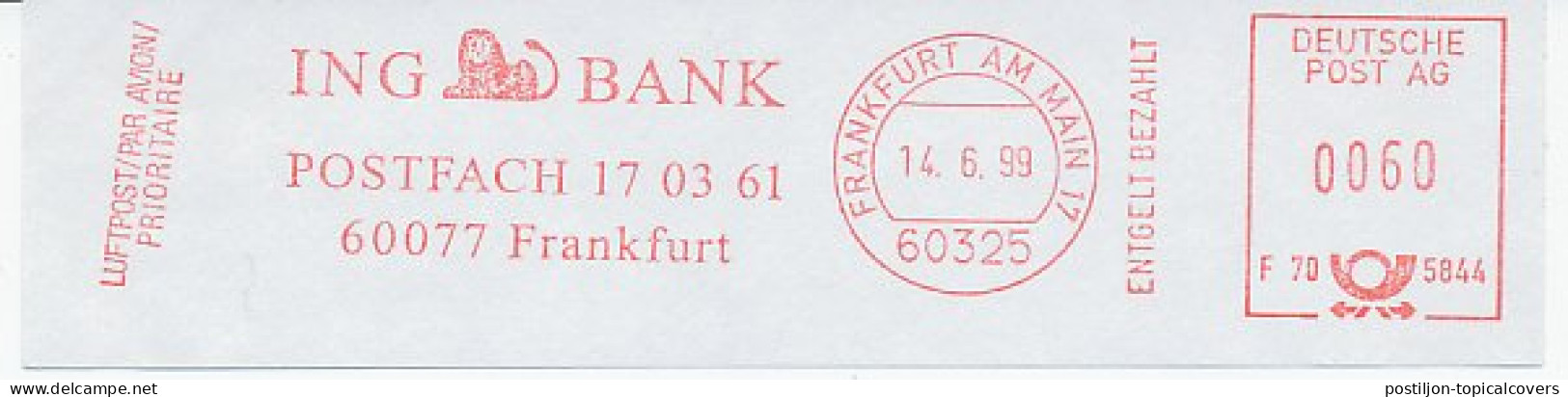 Meter Cut Germany 1999 Lion - Bank - Autres & Non Classés