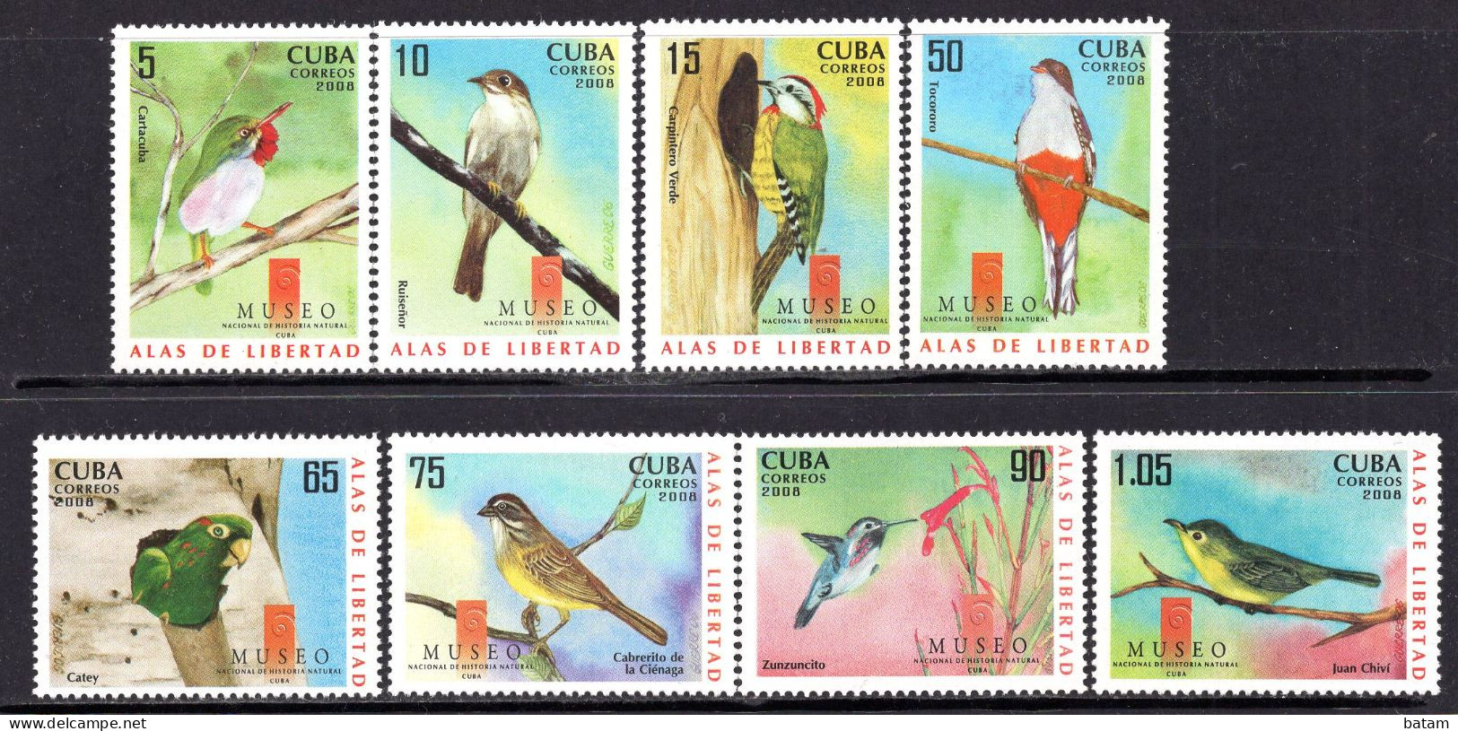 CUBA 2008 - Fauna - Birds - MNH Set - Unused Stamps