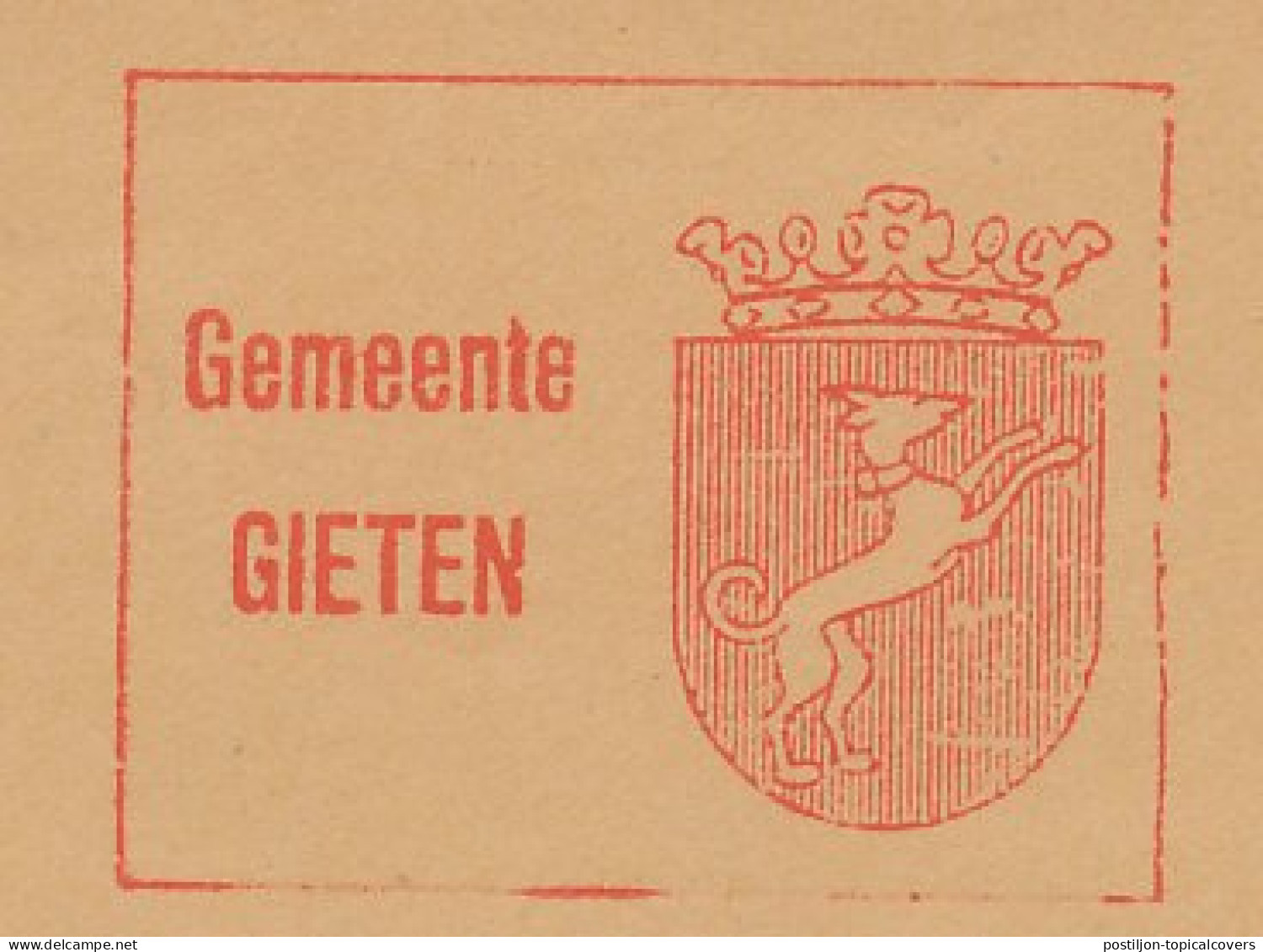 Meter Cut Netherlands 1984 Heraldry - Dog - Greyhound - Autres & Non Classés
