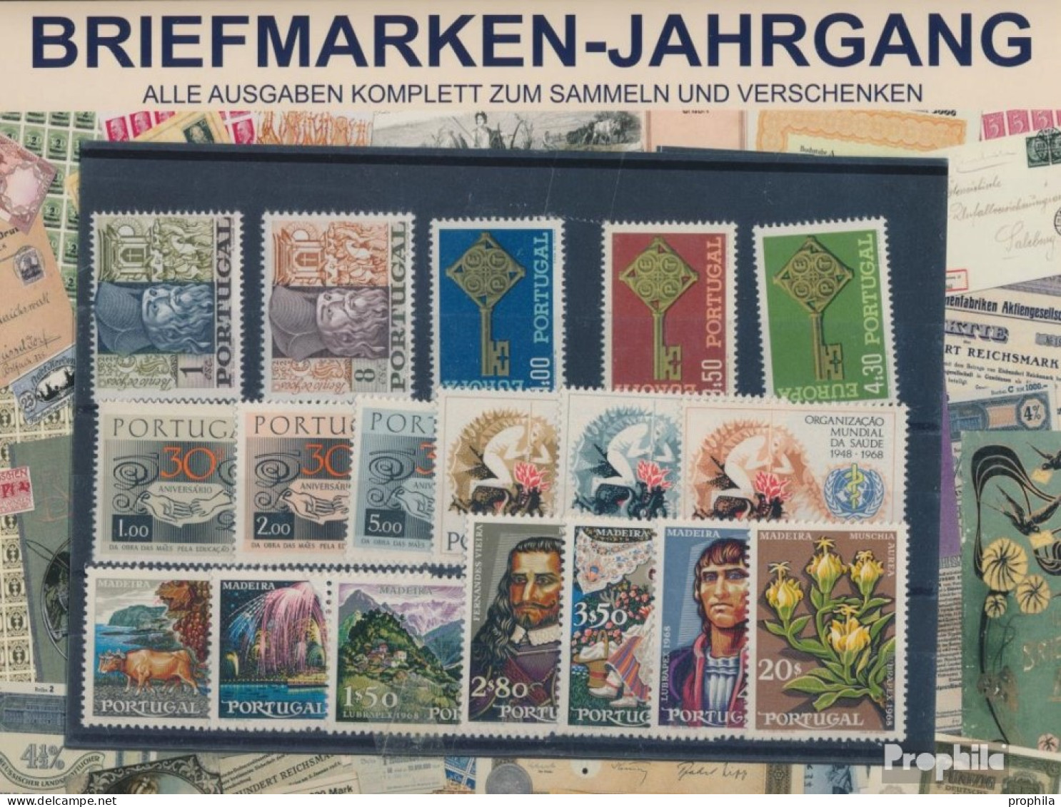 Portugal Postfrisch 1968 Kompletter Jahrgang In Sauberer Erhaltung - Neufs