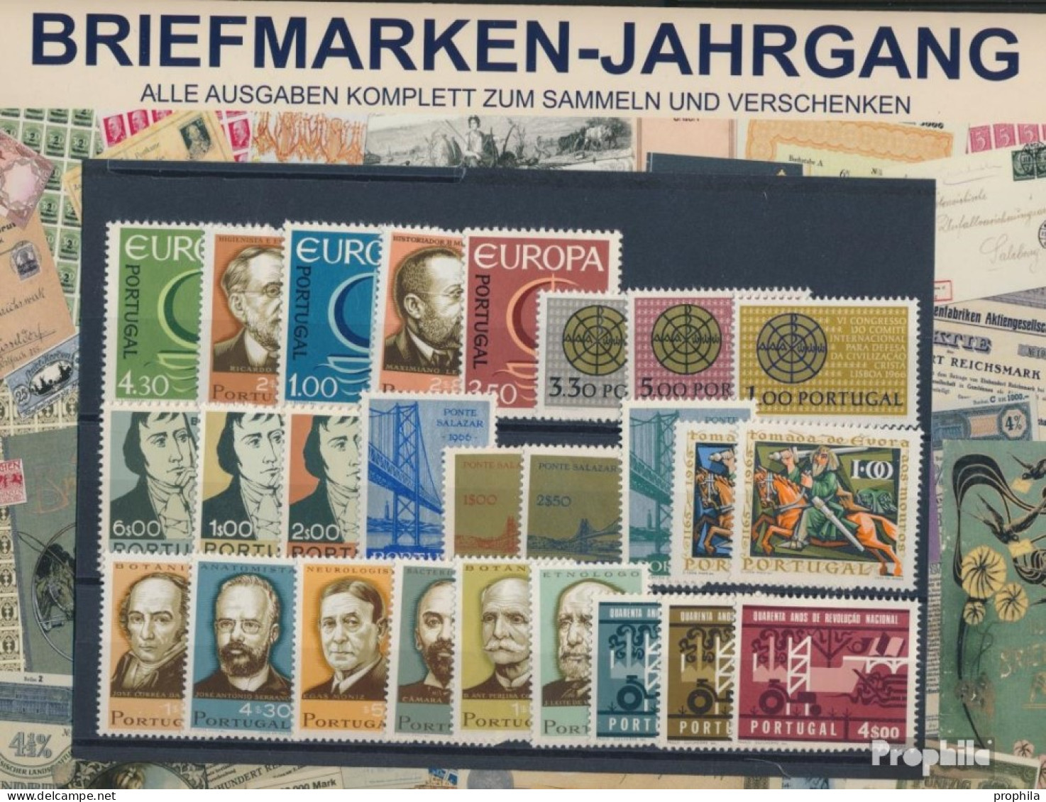 Portugal Postfrisch 1966 Kompletter Jahrgang In Sauberer Erhaltung - Unused Stamps