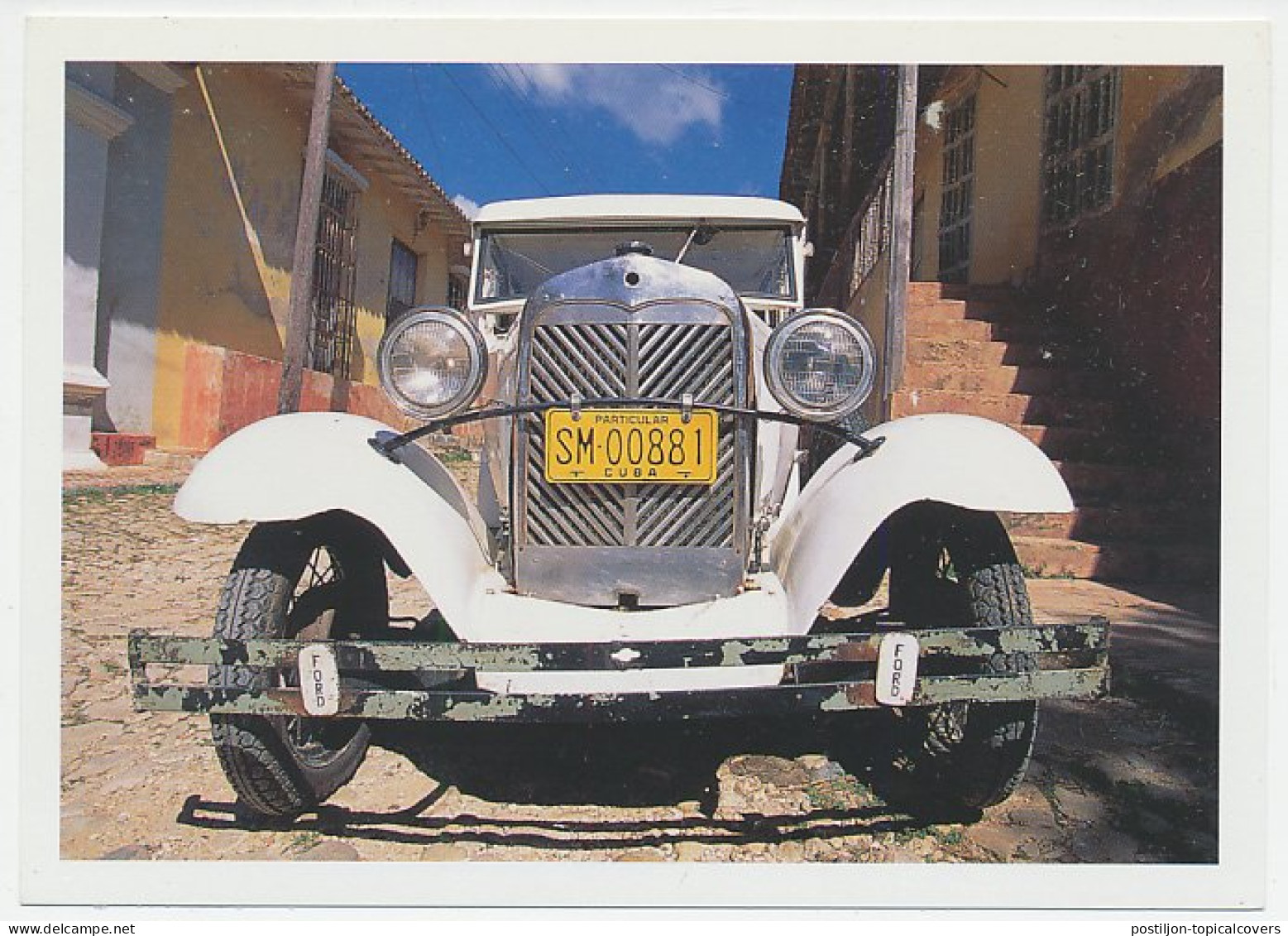 Postal Stationery Cuba Car - Ford - Voitures