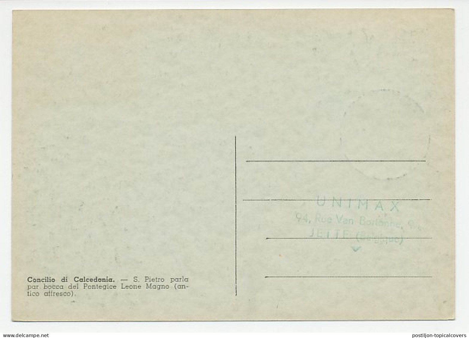 Maximum Card Vatican 1952 Council Of Chalcedon  - Andere & Zonder Classificatie