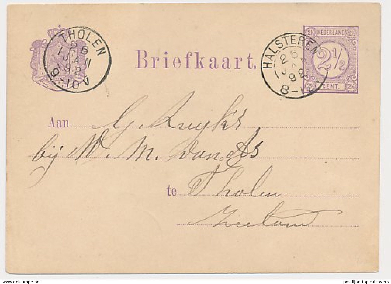 Kleinrondstempel Halsteren 1891 - Unclassified