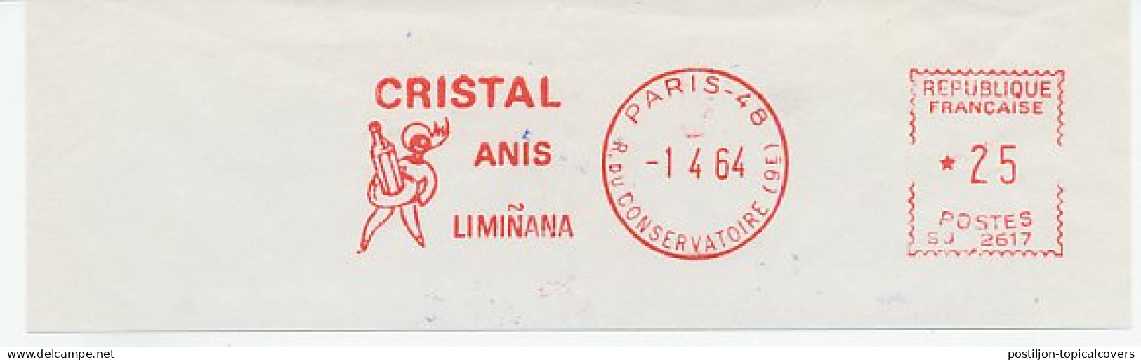 Meter Cut France 1964 Aperitif - Liqueur - Cristal Anis - Wines & Alcohols