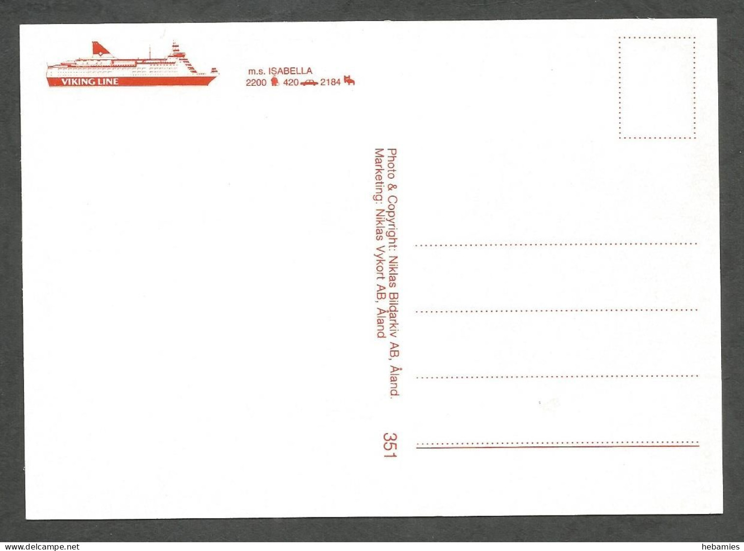 Cruise Liner M/S ISABELLA  - VIKING LINE Shipping Company - Traghetti