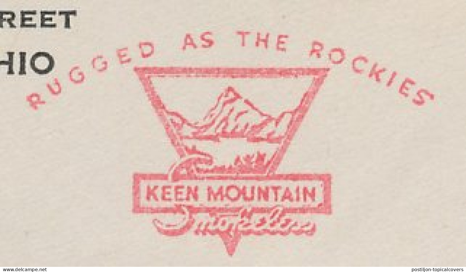 Meter Cover USA 1938 Mountain - Rockies - Coal - Andere & Zonder Classificatie