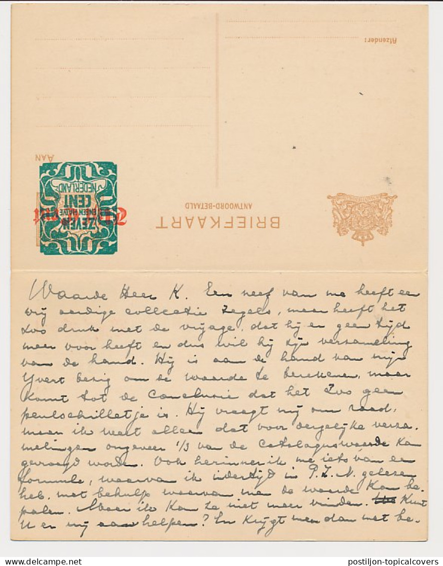 Briefkaart G. 177 I S Gravenhage - Hengelo 1923 - Material Postal