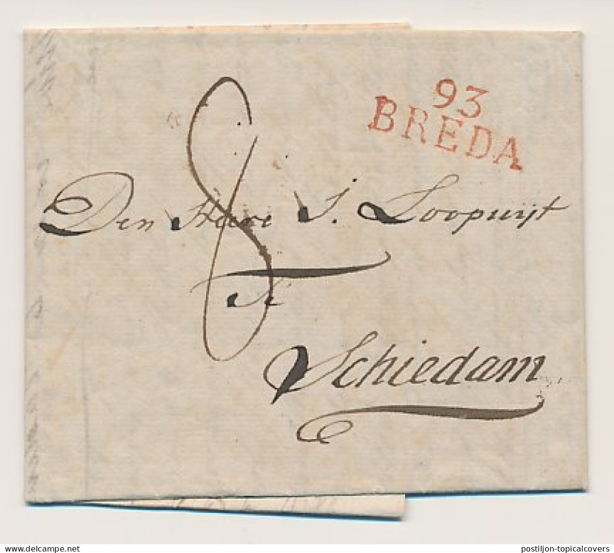 93 BREDA - Schiedam 1811 - ...-1852 Prephilately