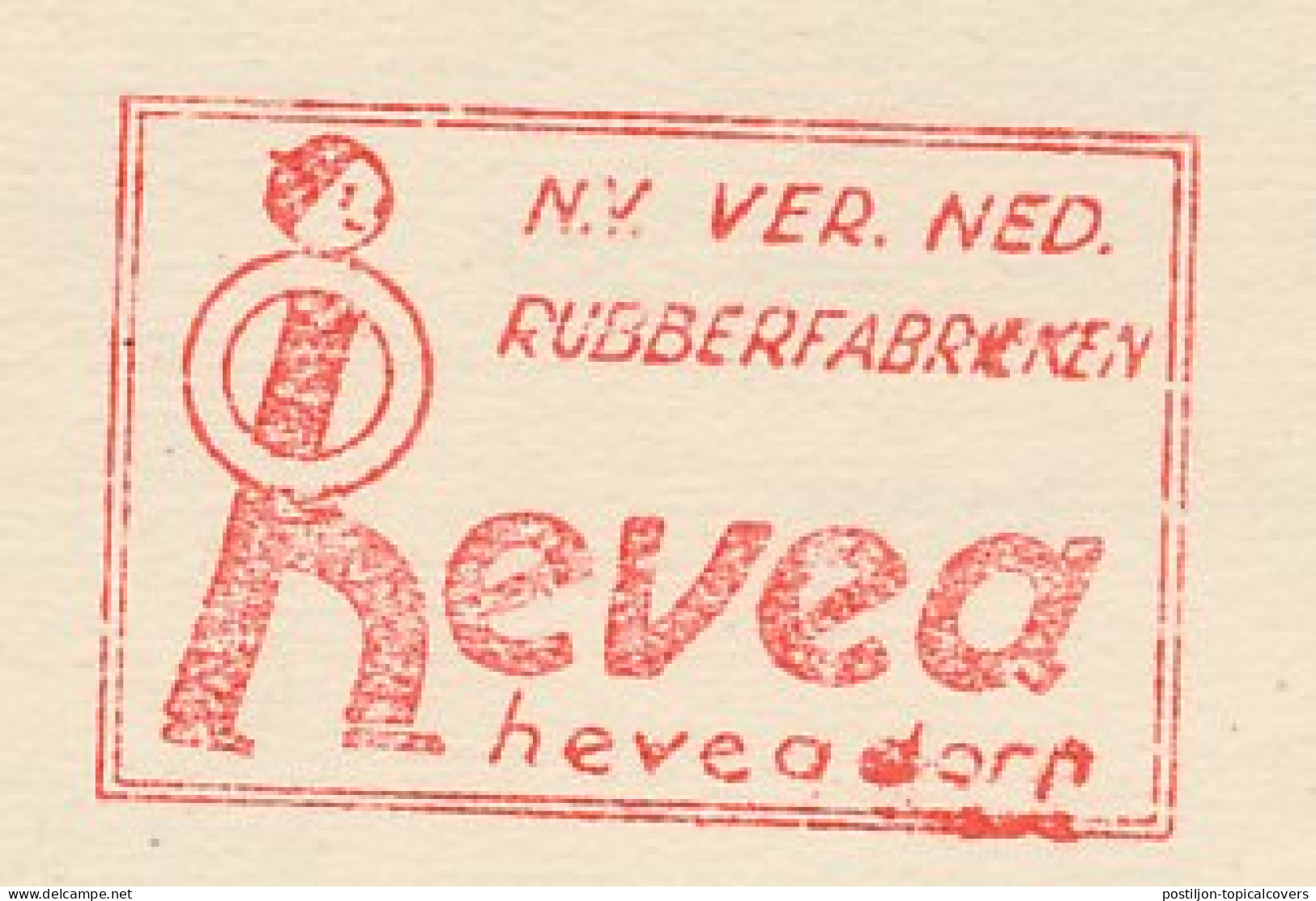 Meter Card Netherlands 1943 Rubber Factory - Heveadorp - Arbres