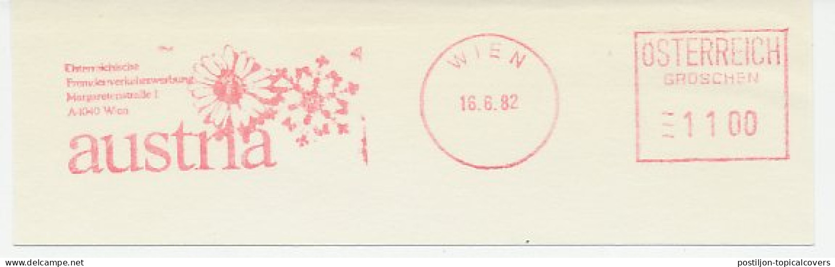 Meter Cut Austria 1982 Austria - Flower - Snow Crystal - Non Classés