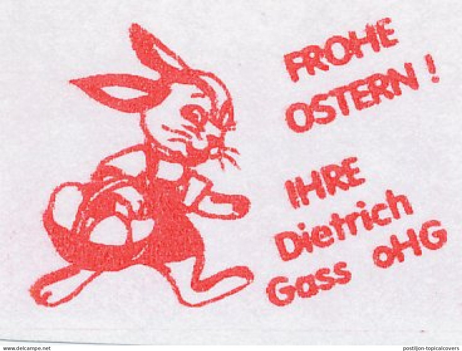 Meter Cut Germany 2001 Egg - Easter Bunny - Ostern