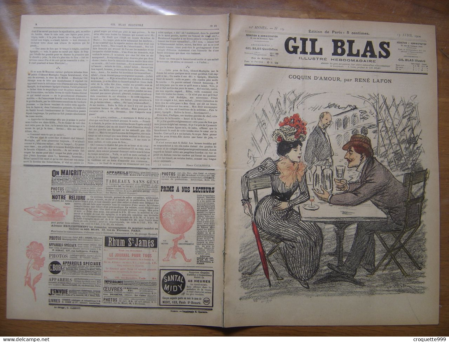 1900 GIL BLAS 15 Steinlen Prejelan Balluriau - Autres & Non Classés