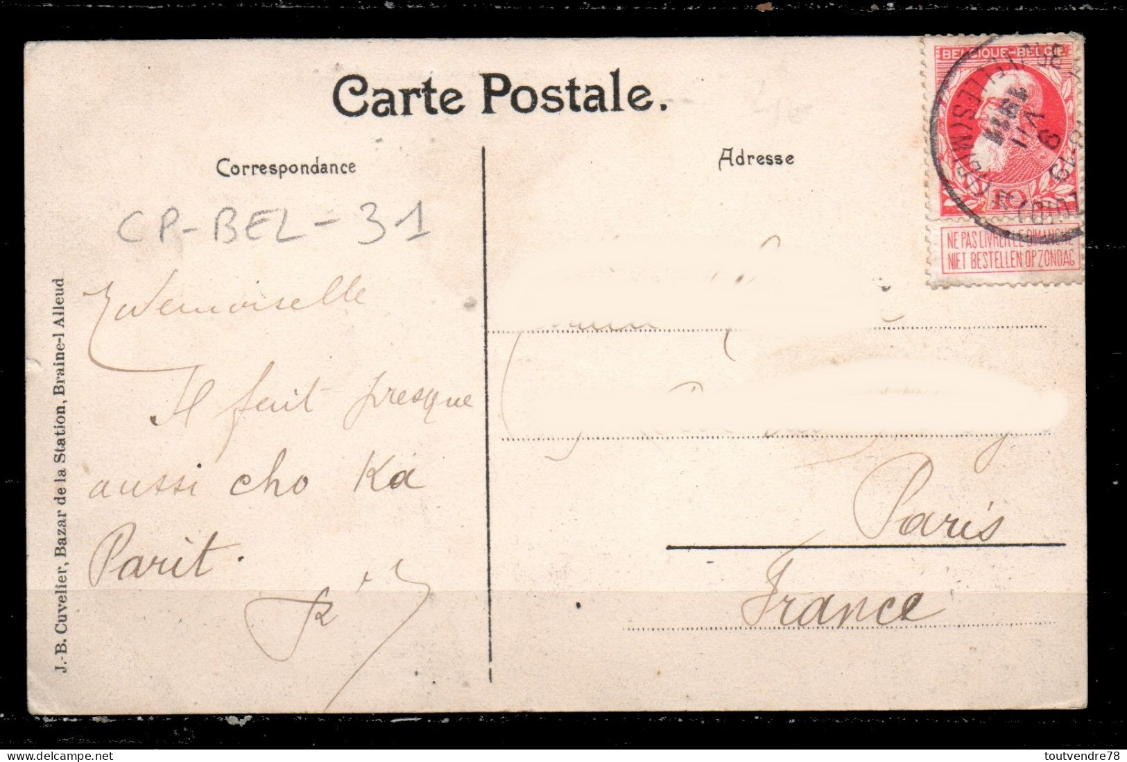 CP-BEL-31 : Belgique > Waterloo Goumont Chapelle Et Vieux Puits / NB 1911 - Waterloo