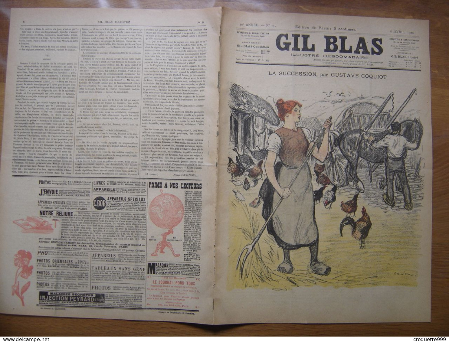 1900 GIL BLAS 14 Steinlen Payen Balluriau - Other & Unclassified