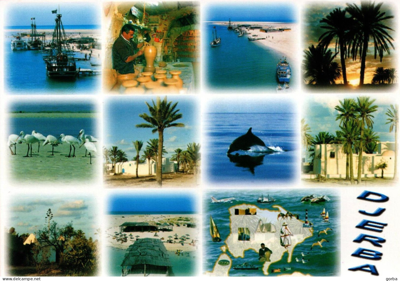 *CPM - TUNISIE - DJERBA - Multivue - Tunisie