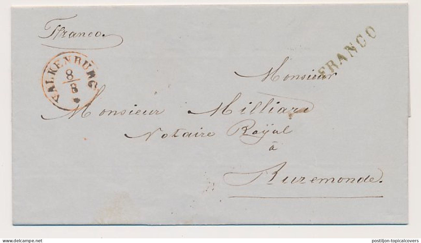 Valkenburg - Roermond 1849 - Franco - ...-1852 Prephilately