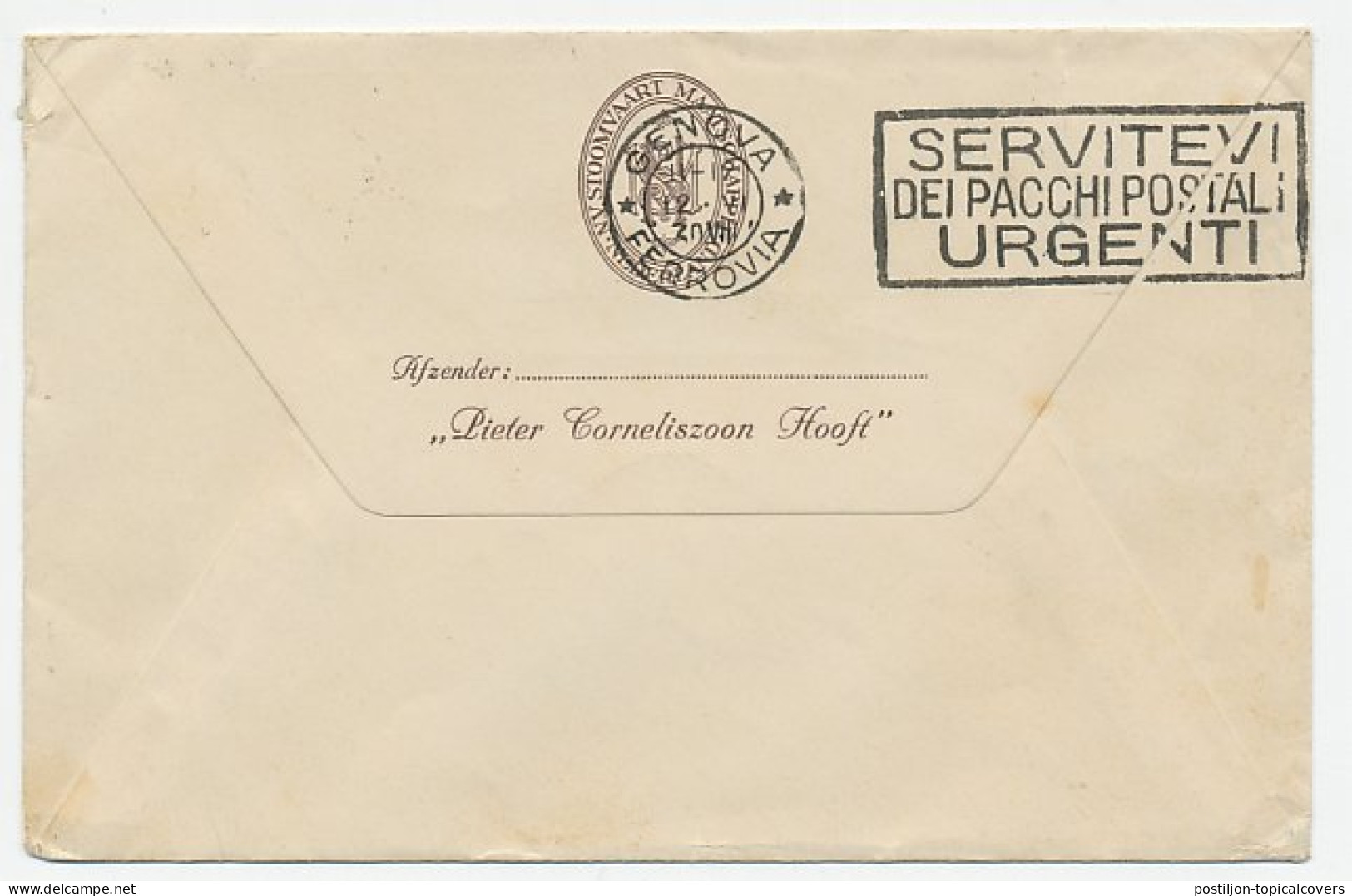 Postagent Amsterdam - Batavia 1930 : Italie - Engeland - Non Classés