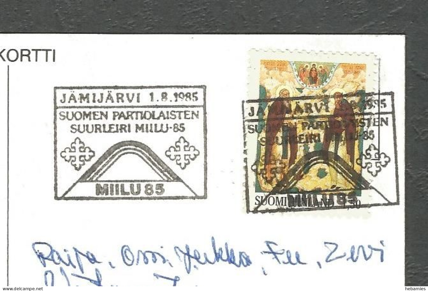 International Scout Camp MIILU 85 - Special Scout Stamped - FINLAND - - Scoutisme