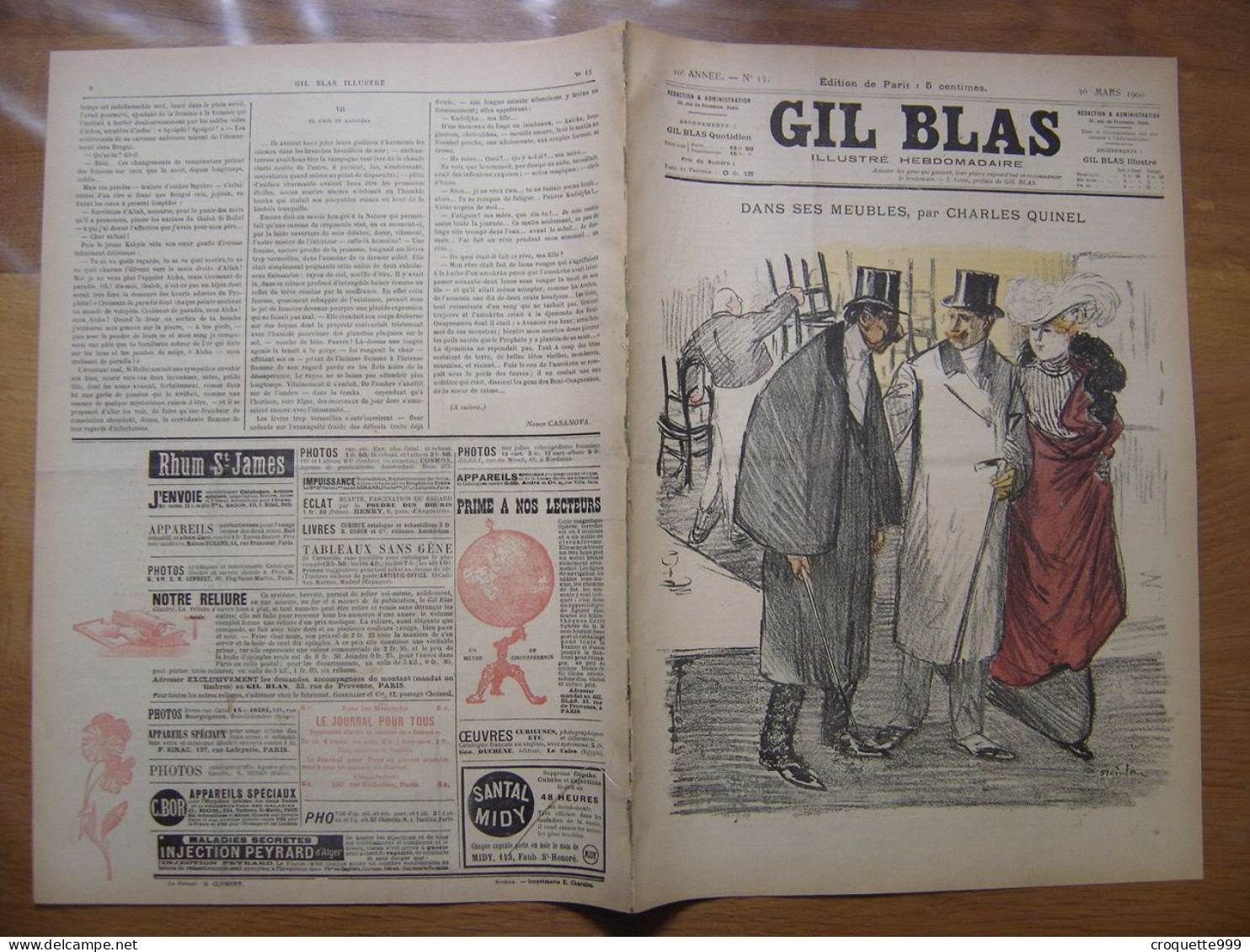 1900 GIL BLAS 13 Steinlen Prejelan Balluriau - Otros & Sin Clasificación