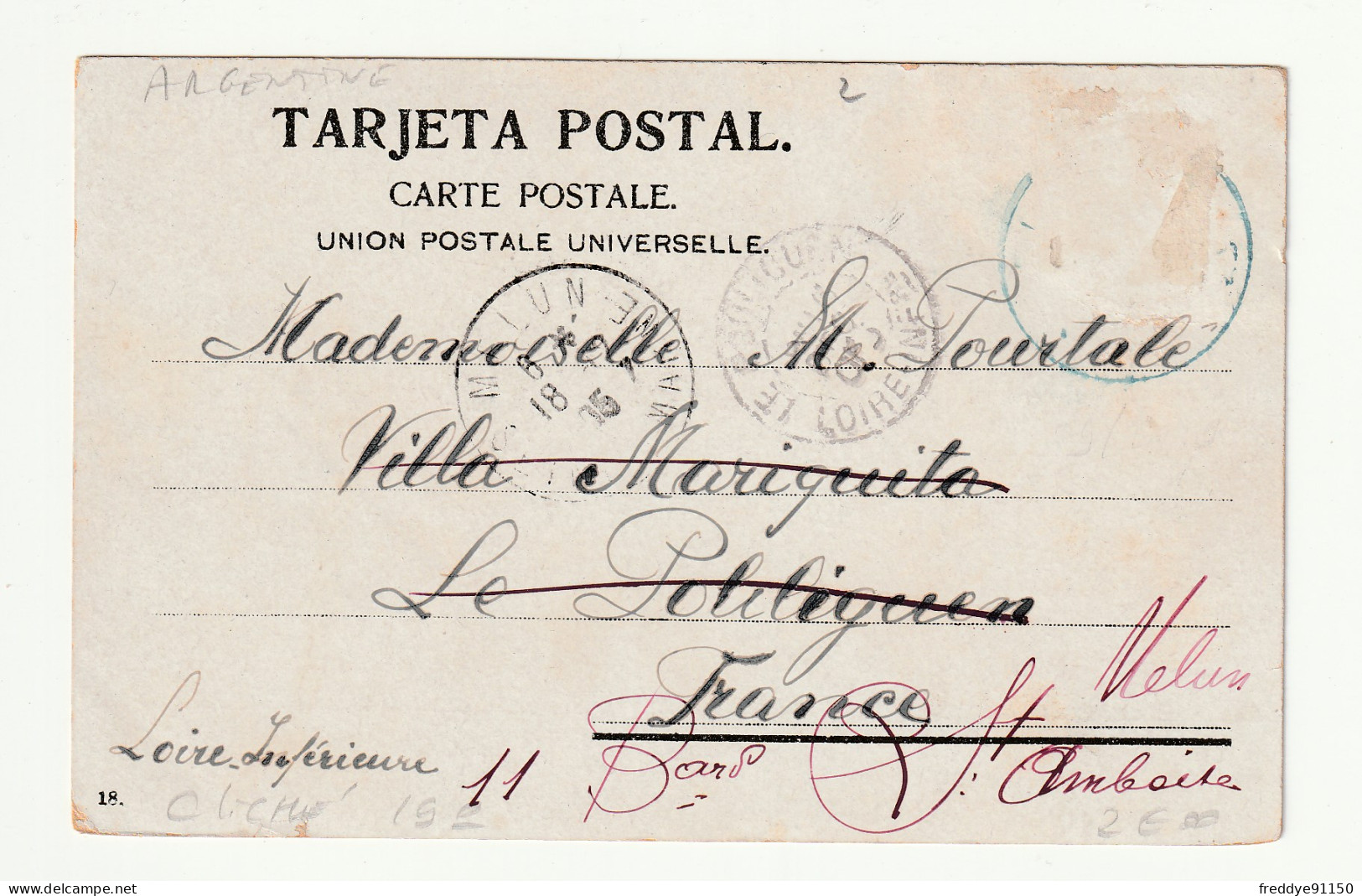 Argentine . Buenos Aires . Pabellon Argentino . 1905 - Argentine