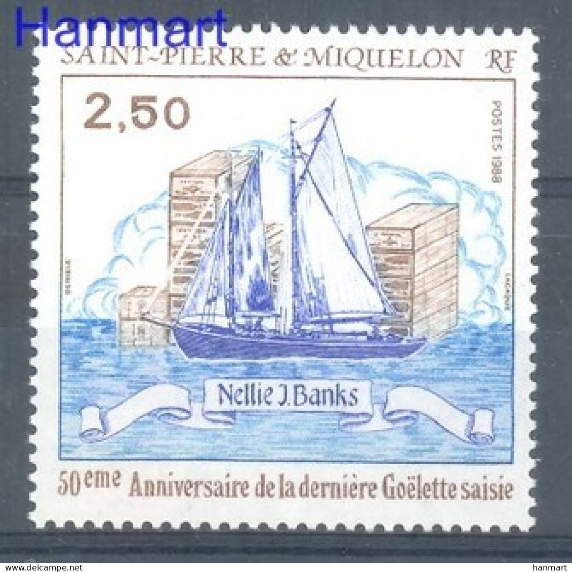 Saint Pierre And Miquelon 1988 Mi 564 MNH  (ZS1 SPM564) - Schiffe