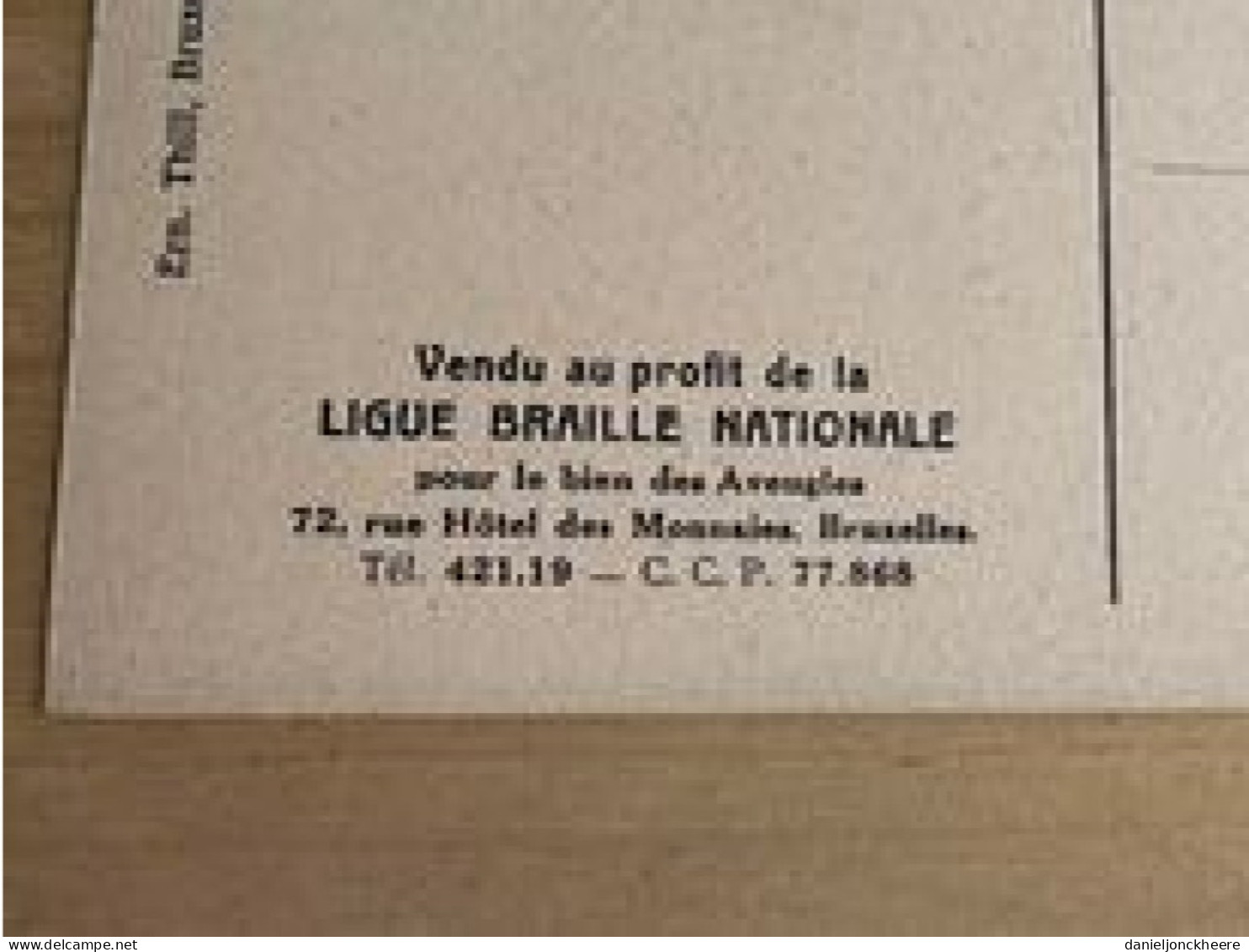 Carte Postale Postkaart Postcard Portrait Du Senateur X Par Cecile Douard Mons 1897 Ligue Braille Nationale - Hommes Politiques & Militaires