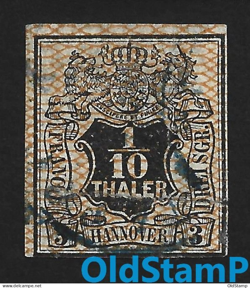 HANNOVER 1856 Mi.# 12 1/10Th / 3Sgr Gestempelt / Allemagne Alemania Altdeutschland Old Germany States - Hanover