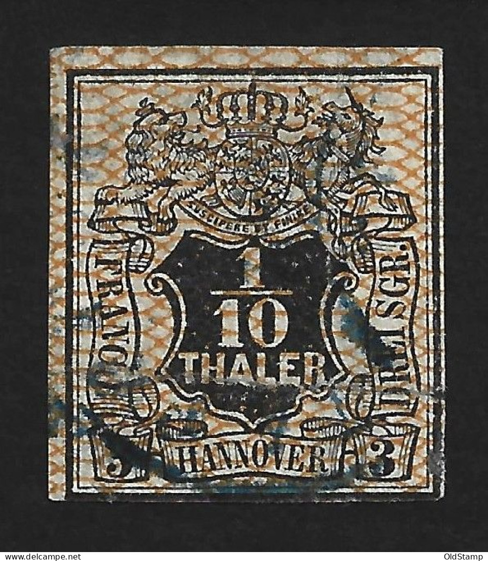 HANNOVER 1856 Mi.# 12 1/10Th / 3Sgr Gestempelt / Allemagne Alemania Altdeutschland Old Germany States - Hanovre