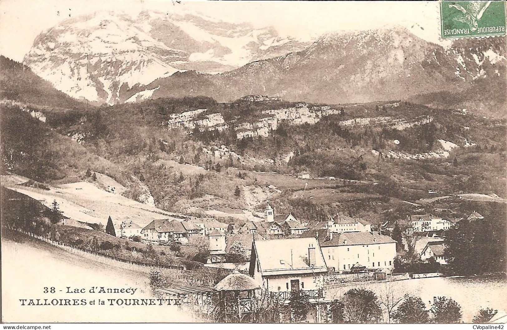 LAC D'ANNECY (74) TALLOIRES Et La TOURNETTE En 1909 - Talloires