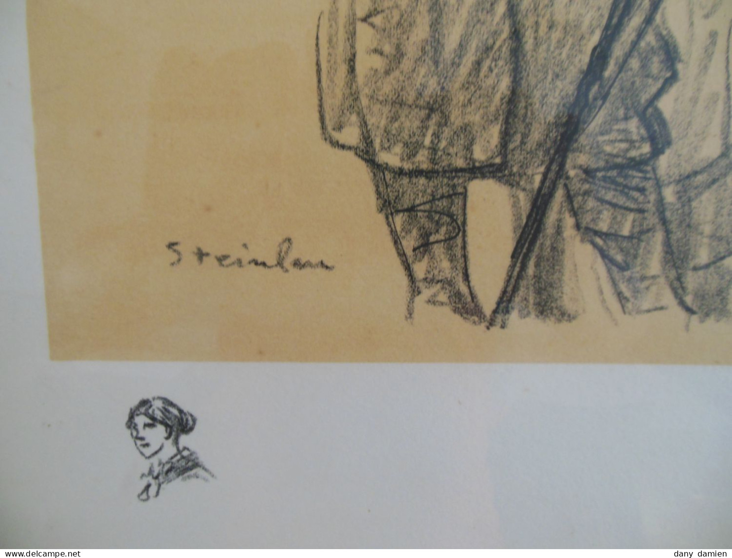 Lithographie Théophile-Alexandre Steinlen - " Le Poilus à Pétain" - Litografia