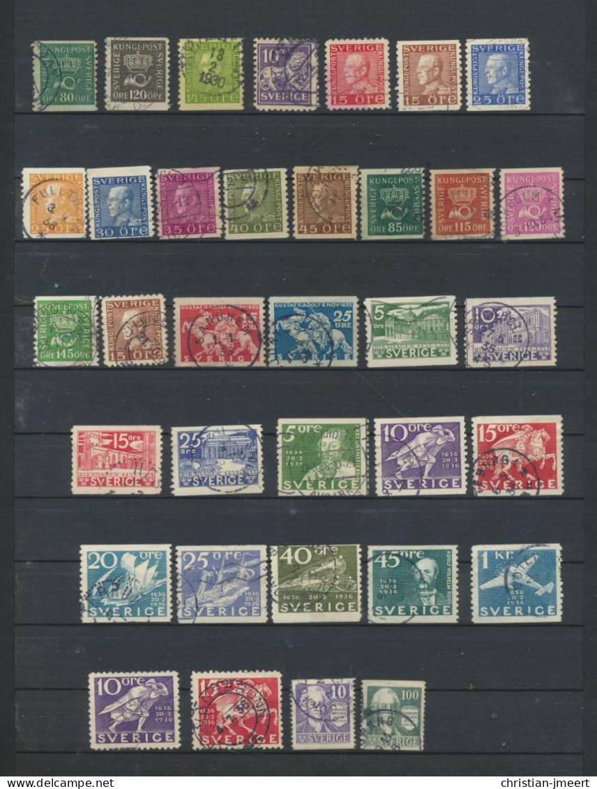 Zweden  248 Zegels - Collections