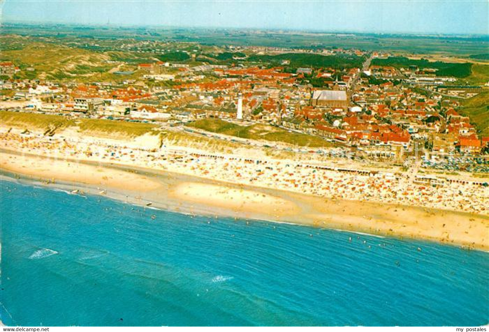 73607370 Egmond Aan Zee Fliegeraufnahme Strand Hotel Bellevue Egmond Aan Zee - Autres & Non Classés