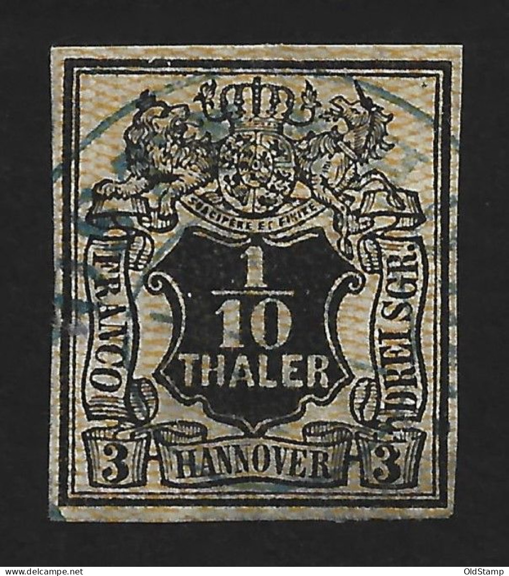 HANNOVER 1855 Mi.# 7 1/10Th / 3Sgr Gestempelt / Allemagne Alemania Altdeutschland Old Germany States - Hannover